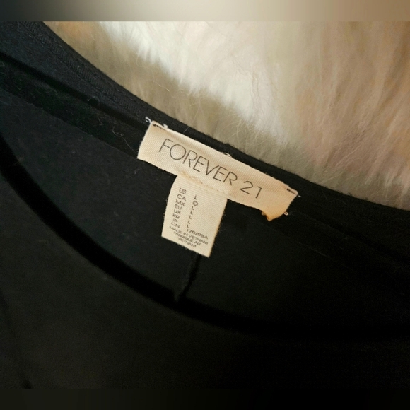 Forever 21 Jersey Knit Long Sleeve Fit and Flare Dress - Picture 3 of 5